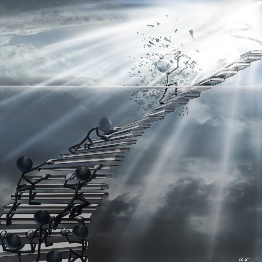 bursting through work in progress